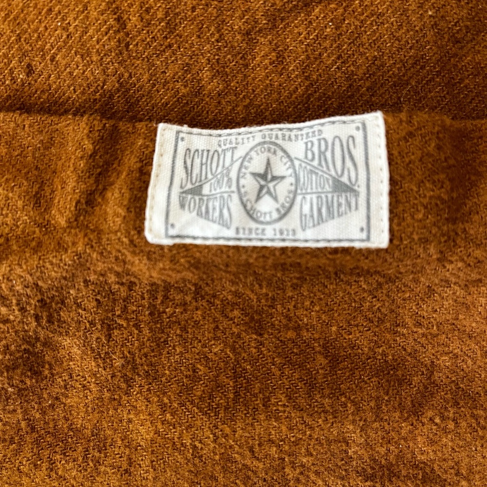 SCHOTT NYC Men's Flannel Work Shirt Jacket - Picture 6 of 10